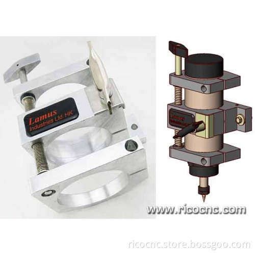 DIY Height Adjustable Spindle Mount Bracket Clamp for CNC Router Spindle Motor
